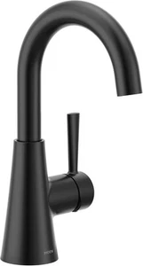 Moen Ronan Single Hole Single-Handle Bathroom Faucet in Matte Black 84021BL - Picture 1 of 9