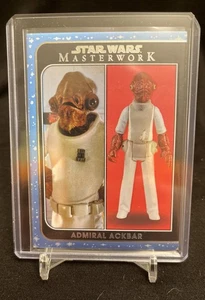 2021 Topps Star Wars Masterwork ADMIRAL ACKBAR /299 Rainbow OTB-20 - Picture 1 of 2