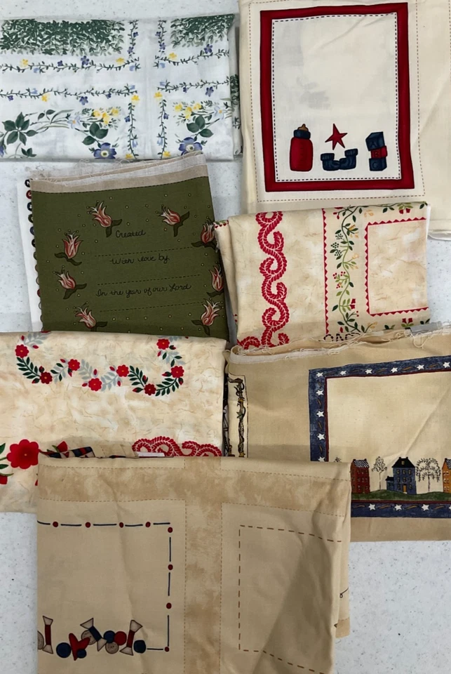 BOLSA DE CHATARRA DE ALGODÓN #330 - PANELES DE ETIQUETA DE EDREDÓN Foto 1 de 1