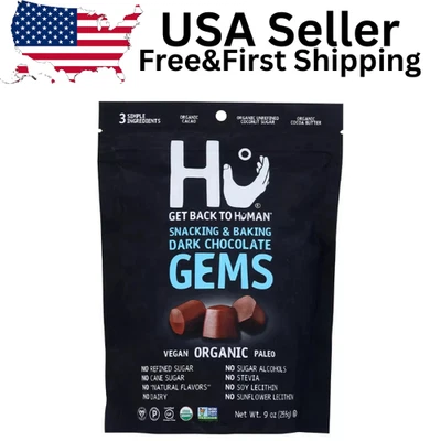 Chocolate escuro orgânico Hu Kitchen Hu Gems 9 oz – Lanches e assadeiras - Imagem 1 de 2