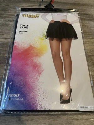 Spirit Halloween Black Tulle Skirt Adult Size xs/s - Image 1 of 2