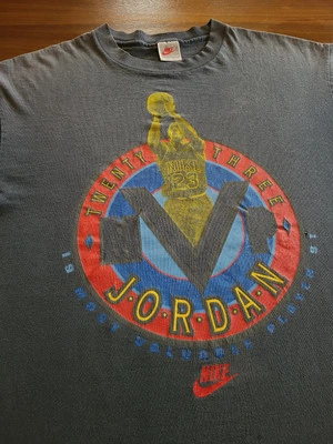 Camisa Jordan Vintage Nike Años 90 Talla Grande Usada Desteñida Chicago Bulls NBA Foto 1 de 4