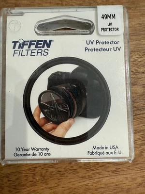 Tiffen Filters 49mm UV Lens Filter 49 mm Protector Protection 99658 Made in USA - Image 1 of 4