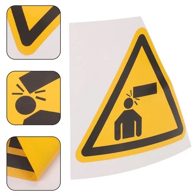  4 Pcs Caution Sign Warning Stickers Low Ceiling Watch Your Head Signs Safety - Image 1 of 4