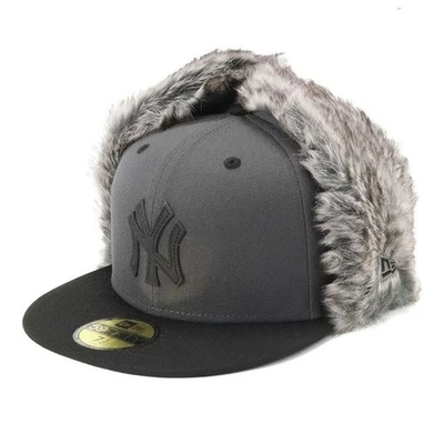 NEW ERA 59 Fifty Dog Ear Cap New York Yankees Graphite x Black JP Ltd. 14507970 - Image 1 of 4