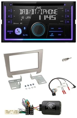 JVC Lenkrad USB 2DIN DAB Bluetooth CD Autoradio für SSangYong Rexton ab 2013 - Bild 1 von 4