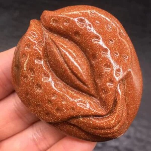 Natural Red Sandstone Crystal Quartz Carved Source of Life Healing Decora 2.22'' - Picture 1 of 8