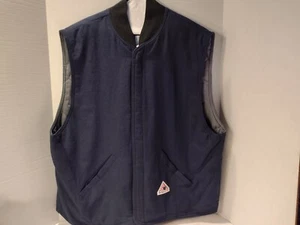 Bulwark Protective Apparel Fire Resistant Vest Size 3XL-RG Navy  - Picture 1 of 5