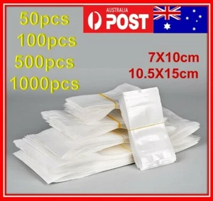 100 200 1000pcs AU Shiny Aluminium Mylar Foil Zip Lock Bags Resealable (Thick) - Picture 1 of 17