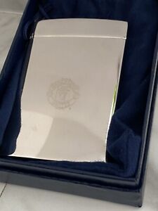 Aquascutum Manchester United Silver Business Card Holder Boxed Fathers Day