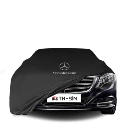 MERCEDES BENZ S V222 LONG Custom Fit İndoor Car Cover W/logo Red Black Gray Blue Foto 1 de 4