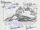 Indiana Jones - Storyboard signed by Dickey Beer & Robert Watts +4 8x10 JSA COA