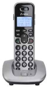 Olympia Comfort Bezprzewodowy ECO-Mode Telefon DECT Bardzo duże przyciski srebrny - Zdjęcie 1 z 2