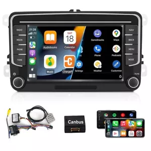 7" Android Car Stereo Radio CarPlay GPS WiFi FM for VW Passat Jetta Golf MK5 MK6 - Picture 1 of 17