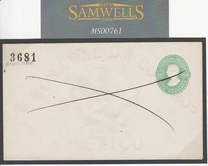 MEXICO Postal Stationery 10c Pen Cross Cancelled *Guanajuato* PROOF? 1878 MS761 - Picture 1 of 2