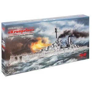 ICM S003 Plastic shipping models kit Scale 1:350 Kronprinz WWI German battleship - Picture 1 of 16