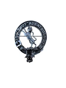 MacKintosh Clan Crest Pewter Cap Badge Brooch - Picture 1 of 1