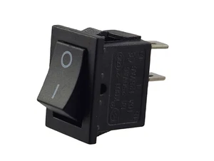 Wipptaster TASTER OFF/ON, 250V 6A AC/DC, 2 Polig, KCD1 Montageöffnung 19 x 13 mm - Picture 1 of 4
