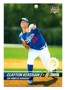 2008 STADIUM CLUB CLAYTON KERSHAW FIRST DAY ISSUE ROOKIE CARD #107 DODGERS