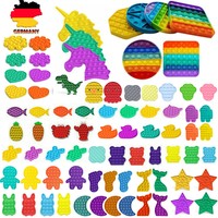 Pop-it Square Fidget Toy Push Bubble Stress relief Kids ...