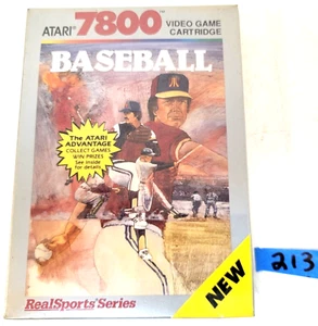 1988 Atari 7800 Real Sports Baseball brandneu fabrikversiegelt #213 - Bild 1 von 11