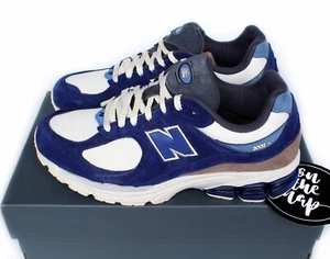 New Balance 2002R Night Tide Navy Blue Cream Brown UK 5 8 9 US M2002RG New - Picture 1 of 12