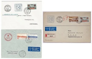Switzerland 1938 – 39 Special flights 3 Covers - Picture 1 of 4