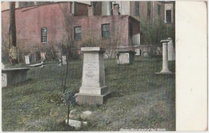 Postal antigua de 1901-1907 Grave of Paul Revere Boston Massachusetts MA - Imagen 1 de 2