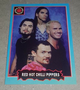 RED HOT CHILLI PEPPERS  rare card #73 ARGENTINA  Rock Cards Collection 1997