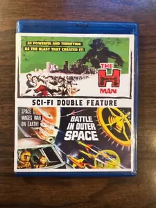 The H-Man / Battle In Outer Space OOP Mill Creek Double Feature Blu-Ray Like NEW - Foto 1 di 1