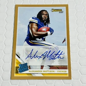 Alexander Mattison RC AUTO 2019 Donruss RR Bronze Vikings Miami Dolphins - Picture 1 of 4