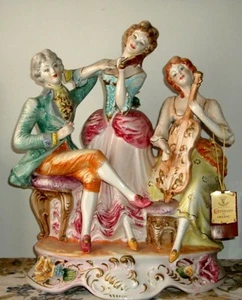 Capodimonte The Happy Company Trio Figurine -- Made in Italy - Picture 1 of 2