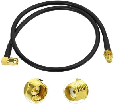 Antenna Extension Cable SMA M/F 24" for Vertex Standard Horizon Marine VHF Radio - Image 1 of 4