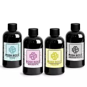 HERGESTELLT IN DEN USA - Essbare Tinte Nachfüllset für Canon Drucker - 4oz CMYK Universal Tinte - Bild 1 von 11