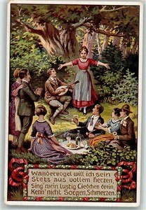 39620720 - Folk Song Cards #85 Hikingbird I Want His Guitar Picnic