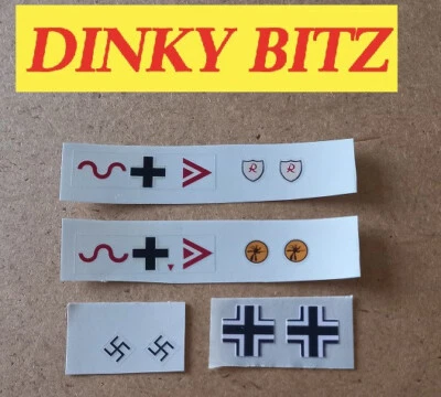 Juego de calcomanías Dinky Toys Bf 109E Messerschmitt Nº726. (NO CALCOMANÍAS PARA TOBOGÁN ACUÁTICO) Foto 1 de 3