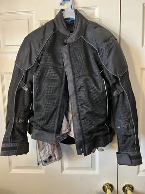 Chaqueta de motocicleta blindada Cortech Tourmaster - negra - para mujer Med Vent Foto 1 de 4