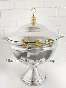 Holy Water Cup for Orthodox Churches Aluminum 9 Liter - Picture 1 of 8