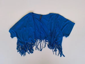 Damen Kimono Tunika RAINBOW blau NEU Größe S - Picture 1 of 1