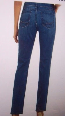 New NYDJ sz 6 Not Your Daughters Jeans Hayley Valencia dark Straight pants - Image 1 of 2