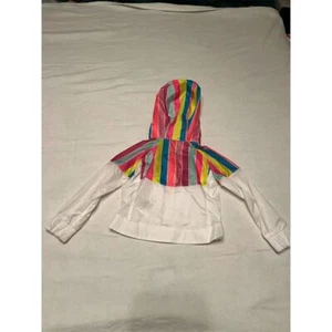 Nike Kinder Windbreaker Jacke mehrfarbig gestreift Größe 4 Unisex - Bild 1 von 6