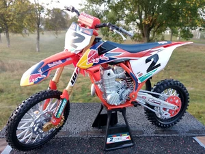 Moto cross KTM Red Bull gros modele,echelle 1:6,longueur 36cm,idée cadeau,neuve - Foto 1 di 12