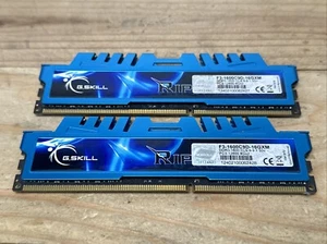 2x8GB PC3-12800u DDR3-1600MHz 2Rx8 G.Skill F3-1600C9D-16GXM 16GB TOTAL Used - Photo 1/2