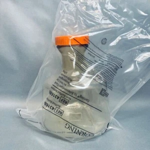 Borraccia Corning Erlenmeyer 5 L con tappo di sfiato Fernbac policarbonato lotto di 3 fiaschette - Foto 1 di 6