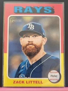 Topps 2024 Heritage High Number Zack Littell Tampa Bay Rays Short Print SP Card - Picture 1 of 1