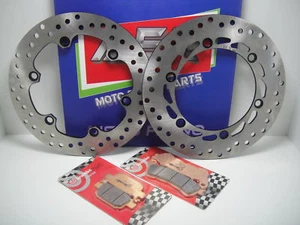 KIT DISCHI + PASTIGLIE FRENO BREMBO ANTERIORI POSTERIORI HONDA SH 300 - ABS 2008 - Imagen 1 de 1