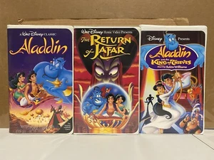 Aladdin Trilogy On VHS Disney - Picture 1 of 6
