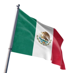 3x5 Foot Mexico Flag National Mexican Banner Pennant Bandera New Indoor Outdoor - Picture 1 of 2