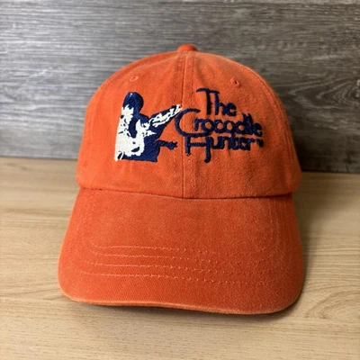 Vintage The Crocodile Hunter Hat Cap Strap Back Embroidered Steve Irwin TV Show - Image 1 of 4