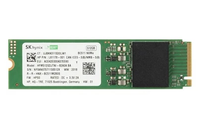 Hard drive HPE 512GB SSD NVMe PCIe 3.0x4 M.2 2280 QLC L60647-001 - Image 1 of 2